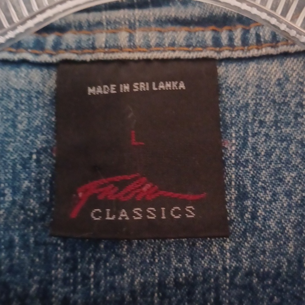 FUBU short Jean jacket women's size large - Picture 3 of 3